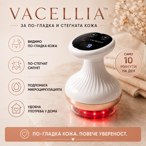 Вакуумен масажор с червена светлина