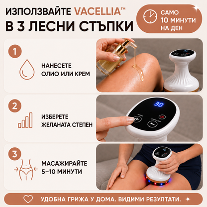 Вакуумен масажор с червена светлина